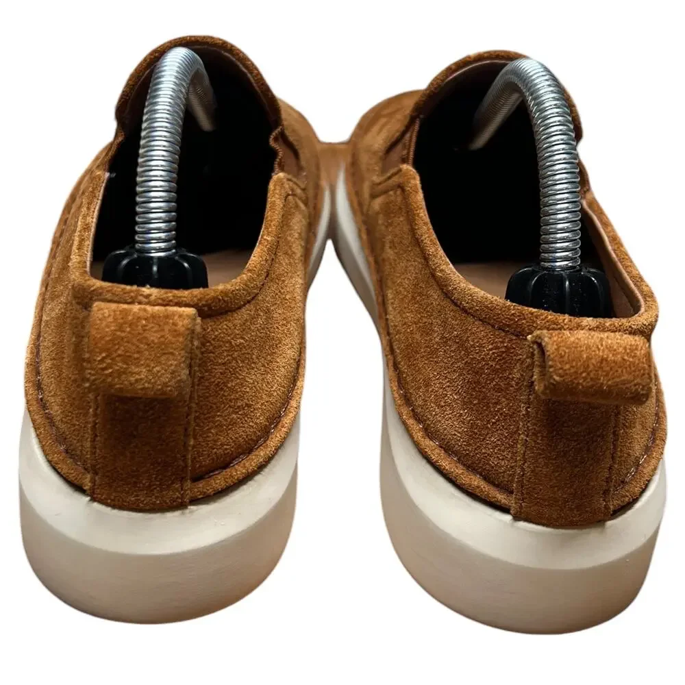 FRYE Ivy Women’s Size 6 Casual Sneaker Cognac Suede Leather Slip On Comfort